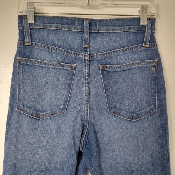 Madewell Cropped Classic Straight Distressed Jean Size 25 - Picture 8 of 12
